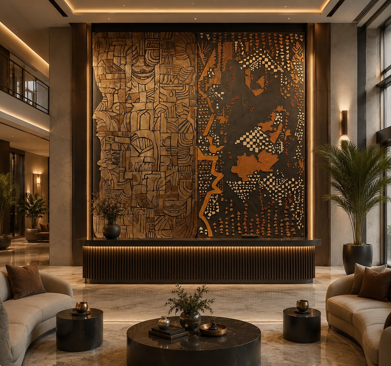 Reception Lobby by Ubuntu Interior